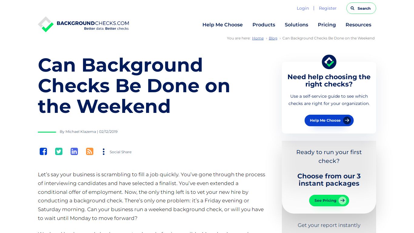 Can Background Checks Be Done on the Weekend